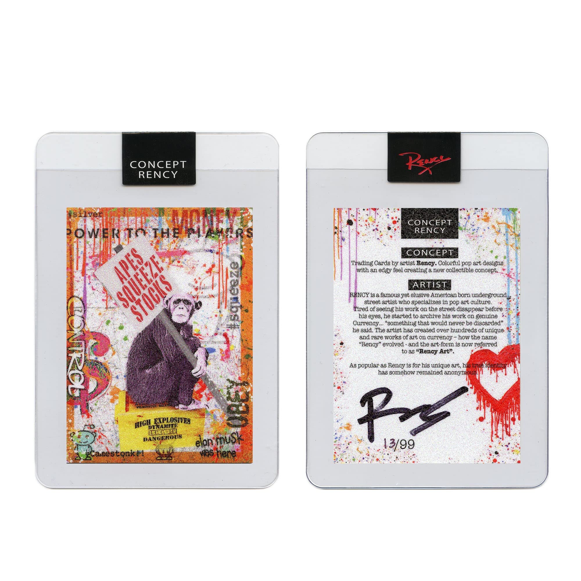 Amazon.com: Diamond Dust Trading Card Hand-Signed by Artist Rency